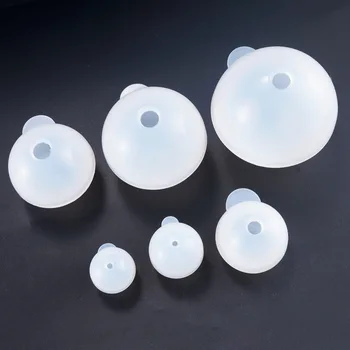 1 шт Полупрозрачная шариковая силиконовая форма для изготовления ювелирных изделий своими руками, формы для изготовления декоративных изделий из УФ-эпоксидной смолы