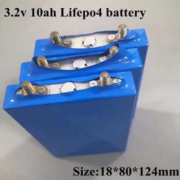 12шт 3,2 v 10ah Lifepo4 Аккумулятор 30A Разрядные Аккумуляторные Батареи для 36V 24v 12v Аккумуляторной батареи Diy Электроинструменты E-bike Battery