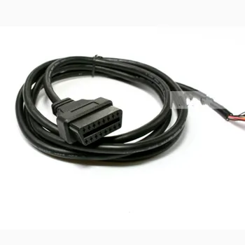 16-контактный разъем-розетка с открытым проводом удлинитель ELM327 OBD 2 кабель