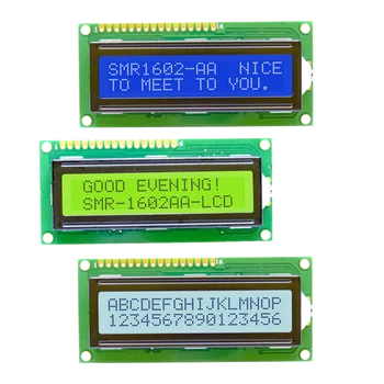 16x2-символьный модуль ЖК-дисплея SPLC780D 1602 DC 5V LCM С синей подсветкой Совместим с Raspberry Pi, Arduino, STM32, 8051MCU