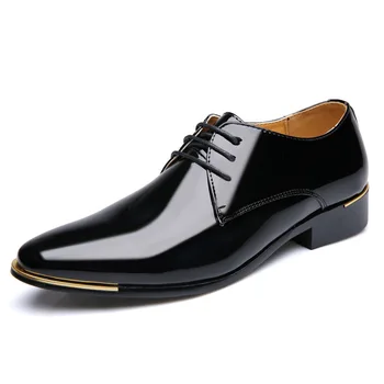 2022 Новые мужские качественные туфли из лакированной кожи, белые свадебные туфли, размер 38-48, черные кожаные мягкие мужские модельные туфли