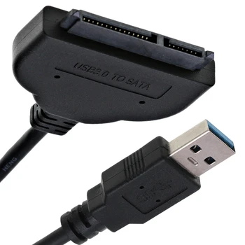 300шт кабель SATA-USB 3.0 для 2,5-дюймового внешнего жесткого диска SSD SSD Sata 3 22-контактный кабель-адаптер