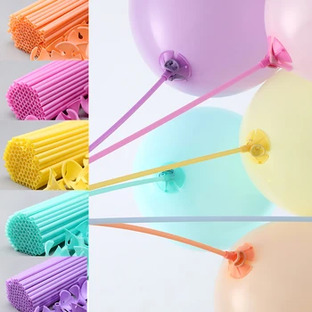 32 см Латексные палочки для воздушных шаров, Разноцветные пластиковые чашки для воздушных шаров Macaron, аксессуары для украшения свадьбы, Дня рождения.
