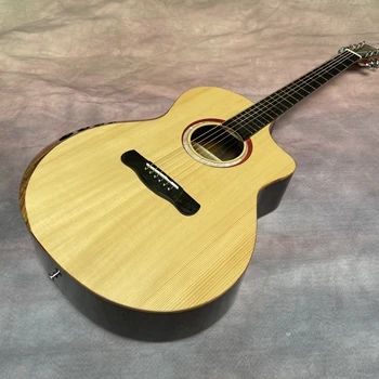 41-дюймовая акустическая гитара Merida Pallas GC cut из массива дерева, акустическая электрогитара