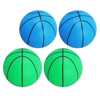 4шт Цветной 6-дюймовый надувной баскетбольный мяч для детей, детская спортивная игровая игрушка