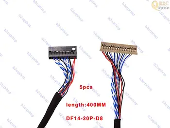 5шт 400 ММ DF14-20P-D8 1ch 8bit 20pin КАБЕЛЬ LVDS провод к dupont для ЖК-платы