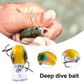 6,5 см 7,5 г Привлекательная искусственная приманка с 3D рыбьими глазами, большая дальность заброса, прочная милая пухлая поддельная приманка для любителей рыбалки