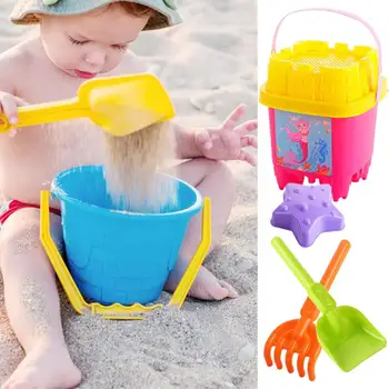 6 шт./компл. креативных инструментов для рытья песка с ковшом, игрушки-лопатки для песка, яркие цветные игрушки для практических занятий