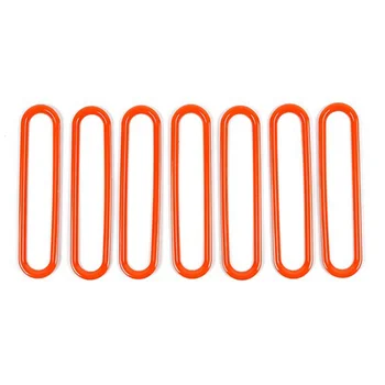 7ШТ Оранжевый Капот Воздухозаборник Впускное Отверстие Декоративная Накладка Наклейка для Wrangler JK 2007-2017