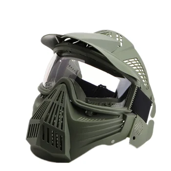 Airsoft Paintball Protect, Полнолицевая маска, Тактический шлем для пейнтбольной стрельбы ProtectionCD