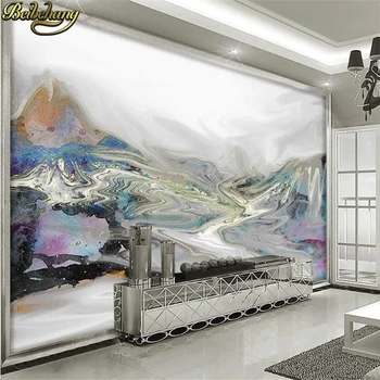 beibehang Изготовленная на заказ Абстрактная пейзажная живопись тушью Фон для телевизора Обои для оформления гостиной Обои для спальни в отеле