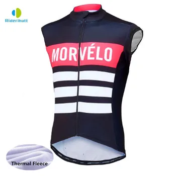 Morvelo Зимний термальный жилет для велоспорта без рукавов, мужские теплые флисовые майки для велоспорта, велосипедная одежда ropa ciclismo