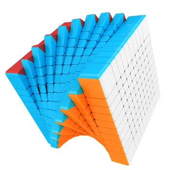 Moyu Meilong 10x10x10 Куб без наклеек, Матовая поверхность 10x10 Magic Speed Cube Twist Puzzle, 10-слойная Развивающая игрушка-кубик