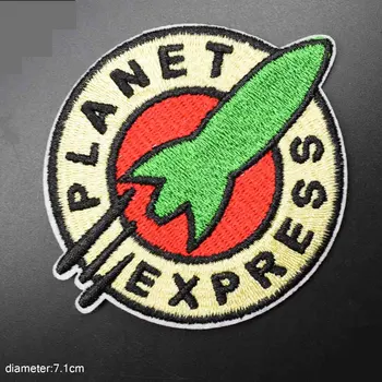 Planet Express Космическое железо на прекрасной нашивке из вышитой ткани для девочек, наклейки на одежду для мальчиков, Одежда для одежды