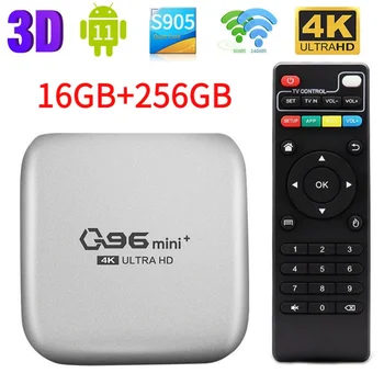 Q96mini plus Smart TV Amlogic Box S905L 5G Wi-Fi UHD 4K HDR10 H. 256 16GB 256GB Android 2023 медиаплеер топовая iptv приставка