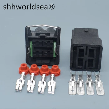 shhworldsea 4 Отверстия 357941165 Автомобильные Розетки для жгута проводов большого тока Автоматический Разъем для подключения мужчин и женщин высокой мощности
