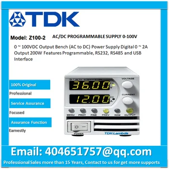 TDK-Z100-2 Источник питания: программируемый лабораторный; Ch: 1; 0-100 В постоянного тока; 0-2A