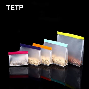 TETP 10шт Силиконовый органайзер для хранения продуктов, сумки-подставки, Кухонные контейнеры для свежей упаковки, Домашняя упаковка для закусок с орехами, Сувениры