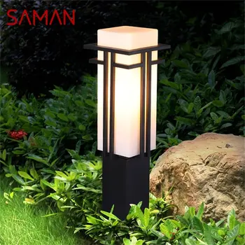 · Уличные газонные светильники SAMAN, Современный садовый светильник, светодиодный Водонепроницаемый IP65, Домашний декоративный светильник для дуплексной виллы