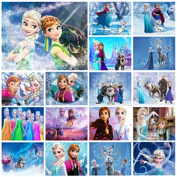 Алмазная живопись Disney Frozen Sisters Princess Diy Hobby 5D Алмазная Мозаика Для детей, Роспись стен, Новогодний подарок