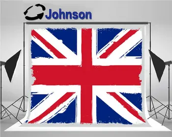 Британский гранж, Большой флаг Великобритании, Отличный фон для фотостудии, Высококачественная компьютерная печать, настенные фоны