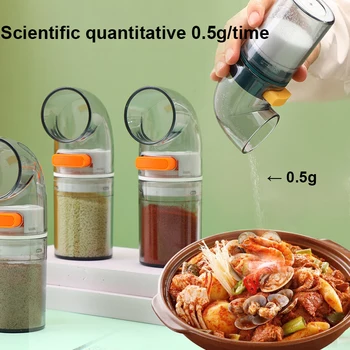 Бутылка для количественного отжима 0,5 г Дозатор соли Контейнер для соуса Герметичный для защиты от влаги Бутылки для специй для домашней кухни с подставкой