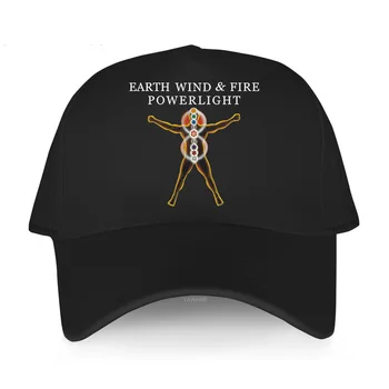 Винтажные кепки для горячей продажи, уличная летняя шляпа, Бейсболка из хлопка с принтом Earth Wind And Fire Powerlight, мужская регулируемая шляпа в стиле хип-хоп
