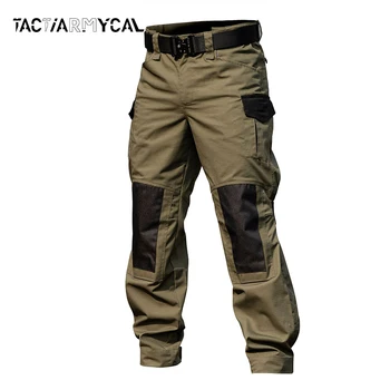 Военные тактические брюки-карго, мужские армейские тренировочные брюки с несколькими карманами, износостойкие водонепроницаемые брюки, Мужские походные повседневные брюки
