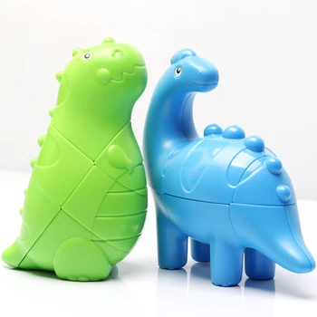 Волшебные кубики динозавров, профилированные, 3-го порядка, Креативное моделирование второго порядка, Забавные волшебные кубики для раннего обучения, детские развивающие игрушки