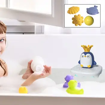 Детская ванночка, игрушка-пингвин, игрушка для детской ванночки, игрушка для распыления воды, игрушка-шприц