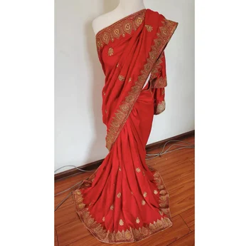 Женское свадебное платье, Женские красные комплекты одежды, Индийское Сари, Непал, Таиланд, 6 метров, Сари, платье, Шри-Ланка, Большие наряды для Сари