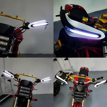 Защита Руля для Мотоциклетной ручки, Защита Руля для Мотокросса со Светодиодной Подсветкой для suzuki gsr 600 Bmw K1200Lt