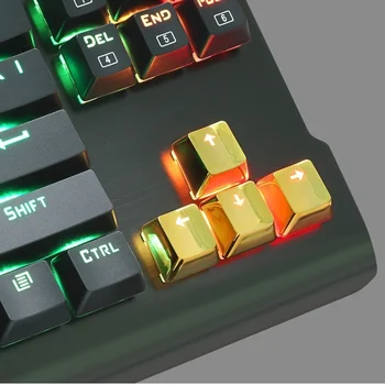 Колпачок для ключей 12 клавиш с двойным впрыском С гальваническим покрытием с подсветкой Для механической клавиатуры Cherry MX style, включая съемник клавиш