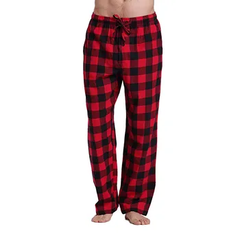 Красные мужские клетчатые брюки, повседневные свободные брюки большого размера с широкими штанинами, универсальная домашняя одежда для подростков в стиле харадзюку в стиле хип-хоп.