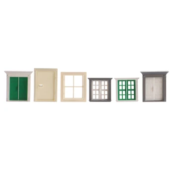 Мини-дом, вилла, Пластиковые двери и окна, моделирование дома и миниатюрные украшения, Архитектурная модель окна своими руками