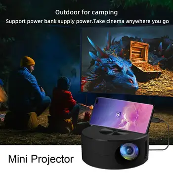Мини-проектор Smart TV WIFI Портативный домашний кинотеатр Синхронизация с кинотеатром Android телефон Проектор LED проекторы для фильмов в формате 4k