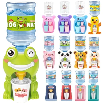 Мультяшная детская игрушка с двойным дозатором воды с милыми чашками Имитация фонтанчика для питья воды сока молока Реалистичные Кухонные игрушки