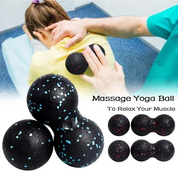 Мяч для миофасциального массажа EPP для лакросса, Арахисовый массажный мяч, высокая плотность, легкие упражнения для фасций тела, облегчающие боль, мяч для йоги