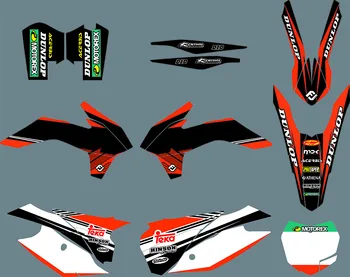 Наборы стикеров с изображением мотоциклетной команды DST0478 и фонов для KTM SX XC 125-450F 2013 2014 2015