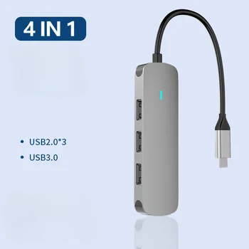 Новая оригинальная док-станция 4 в 1 Type-C, USB-концентратор, док-станция для ноутбука USB 3.0 для Xiaomi Lenovo Macbook 13 15 Air
