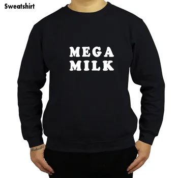 новоприбывшие повседневные модные толстовки Mega Milk, популярная мужская толстовка без бирки, осенне-зимний топ с капюшоном, бесплатная доставка sbz4388