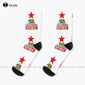 Новые Дизайнерские носки California Republic, Милые носки, Персонализированные Носки для взрослых Унисекс на заказ, популярные праздничные подарки, Носки для подростков