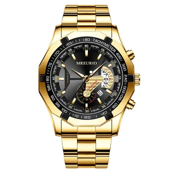 Новые модные мужские часы с ремешком из нержавеющей стали от ведущего бренда, деловые кварцевые наручные часы для мужчин Relogio Masculino Прямая поставка