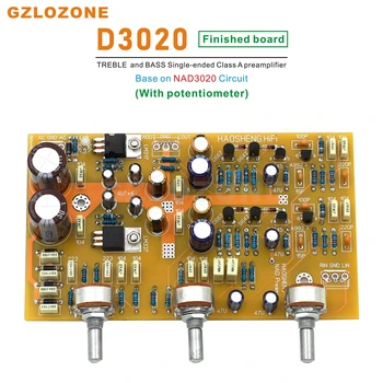 Одноконтурный предусилитель высоких и низких частот класса А D3020 на базе схемы NAD3020 DIY Kit / Готовая плата