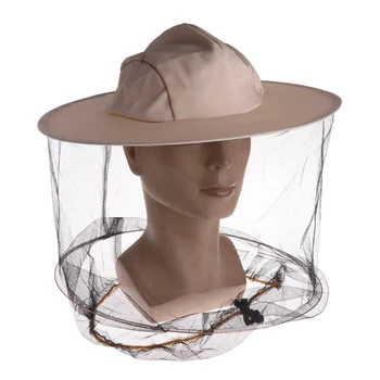 Практичная Пчелиная шляпа Пчеловодческая джинсовая сетка для защиты головы и лица от комаров Походные принадлежности