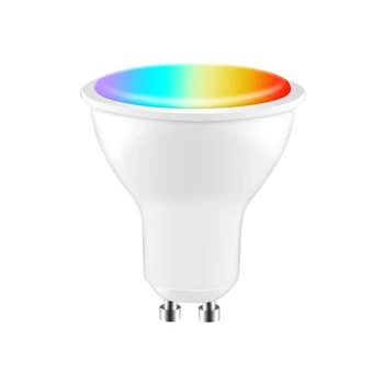 Работа с Alexa Google Home Лампа с регулируемой яркостью Умный Дом Светодиодная лампочка Tuya Smart Gu10 Лампочка с голосовым управлением Zigbee 100-240 В