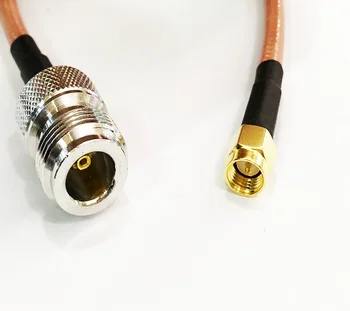 Разъем 2шт RG142 N от розетки до SMA-разъема RF Коаксиальная антенна WIFI Коаксиальный кабель с низкими потерями 50 ом 25 см