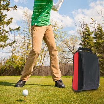 Сумки для переноски обуви для гольфа унисекс, Портативный сетчатый карман для обуви для гольфа на молнии, Ручные дышащие ультралегкие спортивные аксессуары