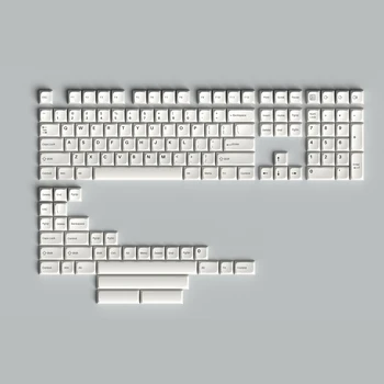 Термосублимационный колпачок механической клавиатуры KDA Nai White PBT 68 75 87 980 104 теплого белого цвета