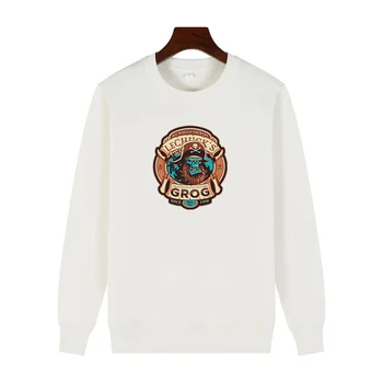 Толстовки Ghost pirate monkey Island Lechuck's Brewery толстые свитера с капюшоном с круглым вырезом и мужские толстовки с бархатной толстовкой с капюшоном